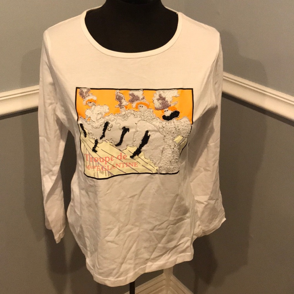 Storybook knits beaded t shirt